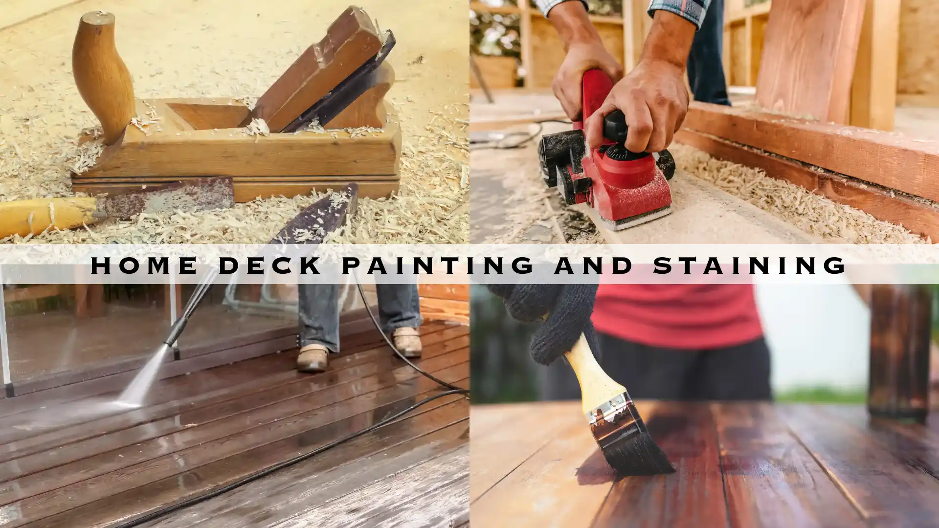 RESIDENTIAL HOME DECK PAINTING AND STAINING