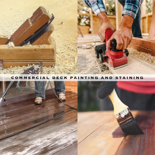 COMMERCIAL BUILDING DECK PAINTING AND STAINING