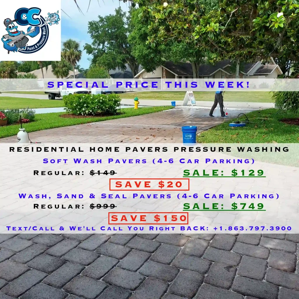 SALE - RESIDENTIAL HOME PAVERS PRESSURE WASHING