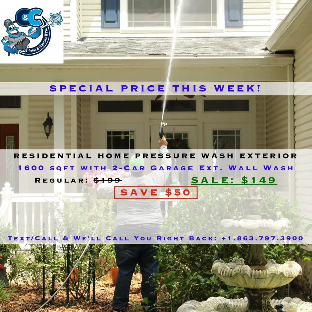 SALE - RESIDENTIAL HOME PRESSURE WASH EXTERIOR